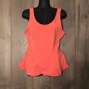 Express Cross Back Peplum Tank